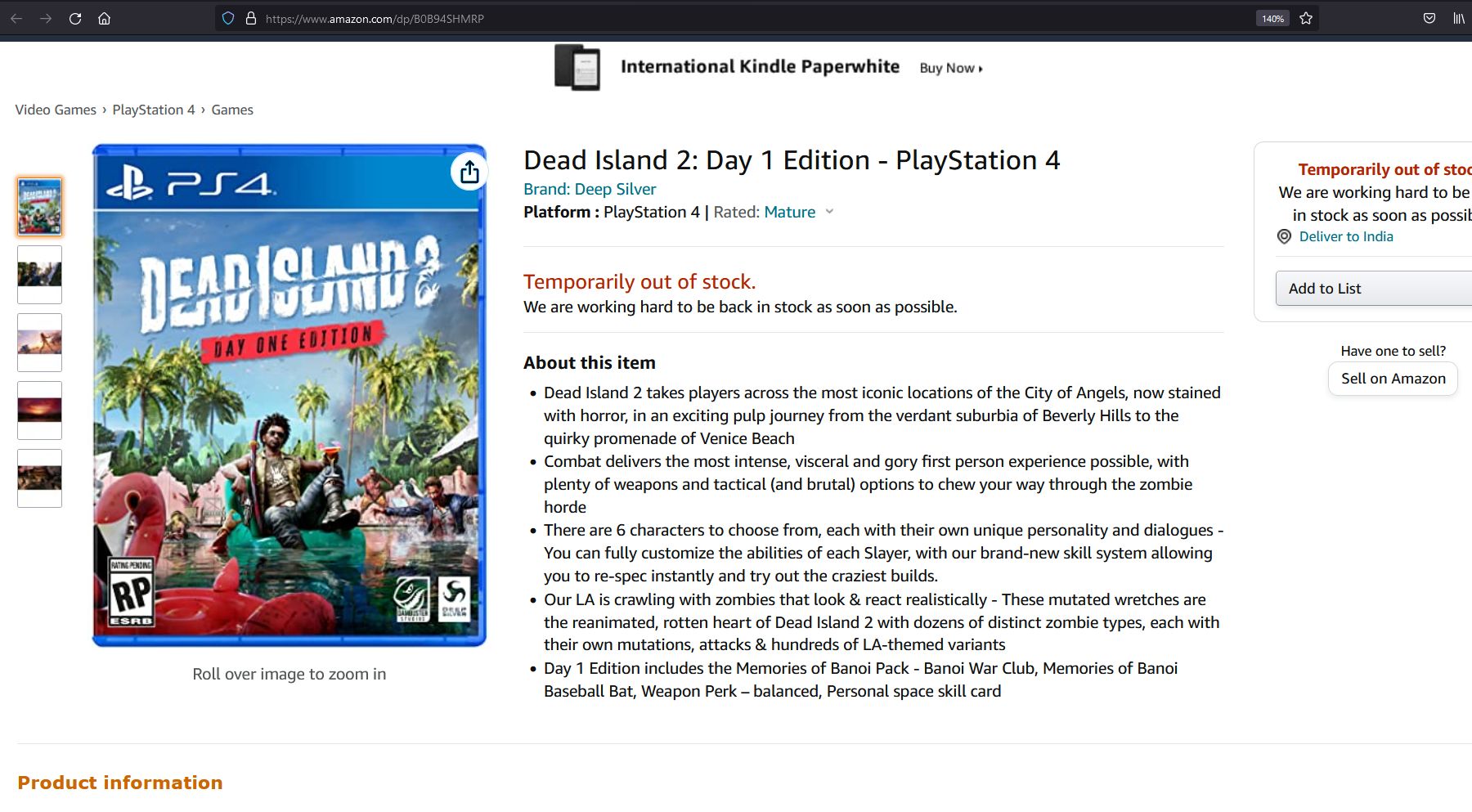 Dead Island 2 Amazon